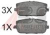 A.B.S. 37550 OE Brake Pad Set, disc brake